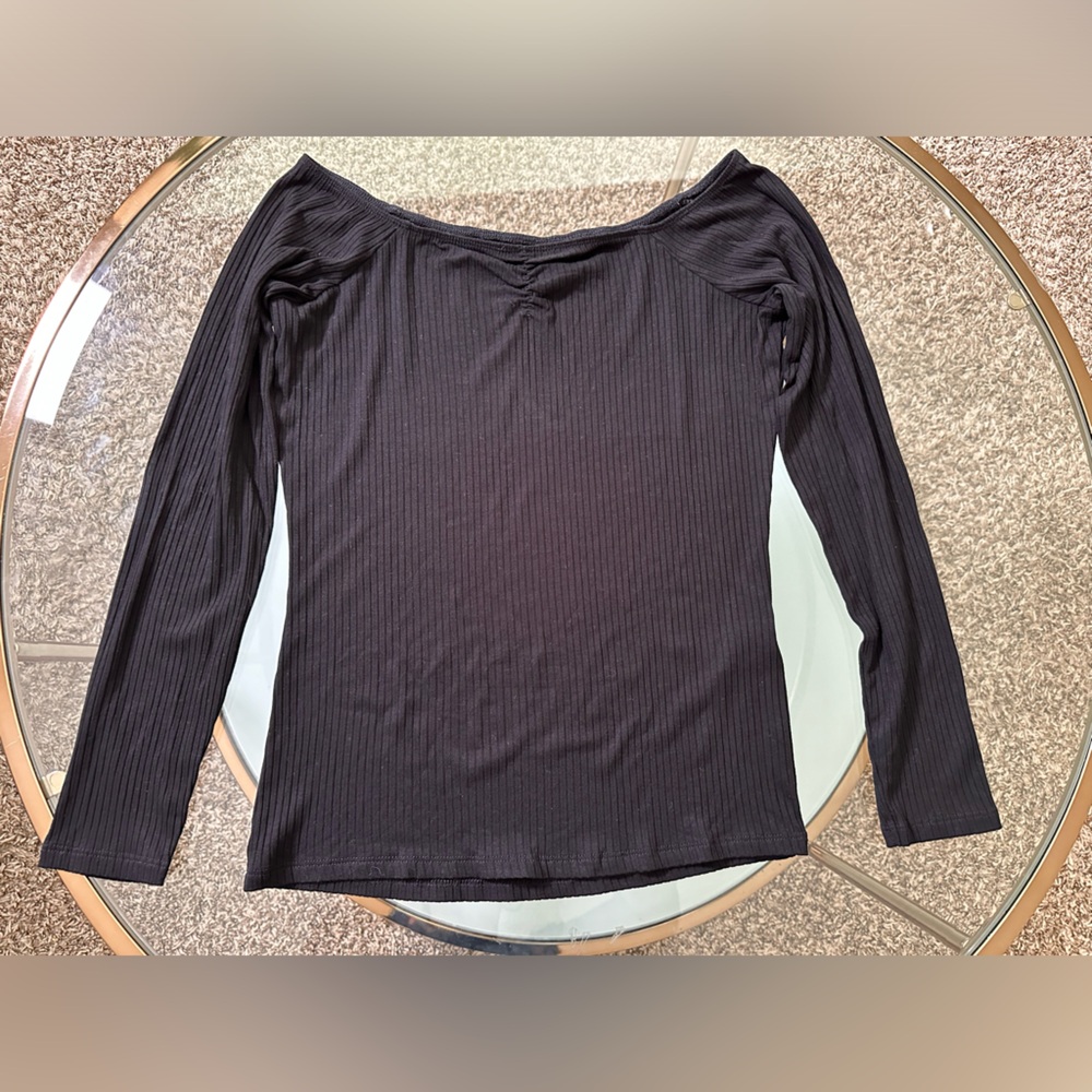 ASOS Ribbed Off The Shoulder Top - Picture 5 of 6